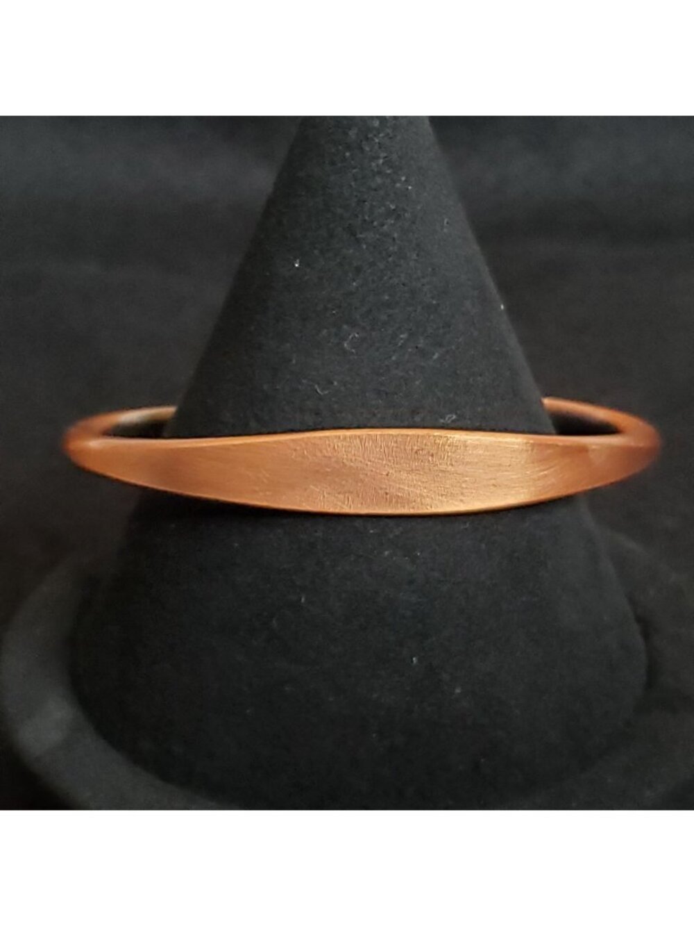 Vintage Copper Cuff Bracelet 7" Modernist Minimalist